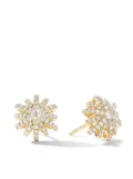 David Yurman 18kt yellow gold Starburst diamond stud earrings (11.7mm)