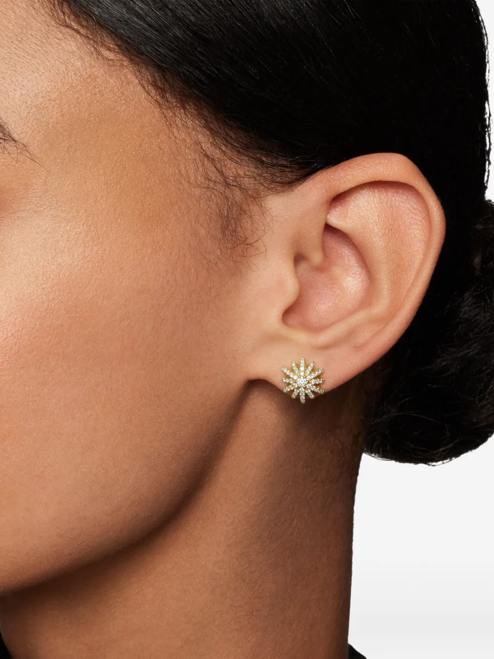 David Yurman أقراط 'ستاربيرست' ذهب أصفر عيار 18 مرصعة بألماس (11.7 ملم) | Image 2