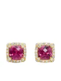 David Yurman 18kt yellow gold Petite Chatelaine tourmaline and diamond stud earrings (5mm)