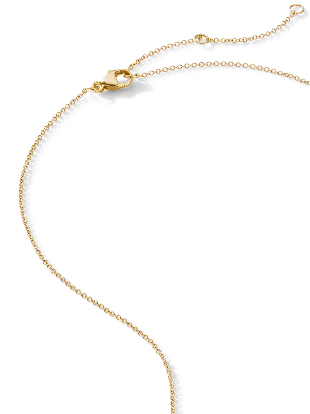 David Yurman 18kt Yellow Gold Diamond Interlocking Heart Necklace In Gold