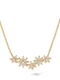 David Yurman 18kt yellow gold Starburst diamond cluster station necklace