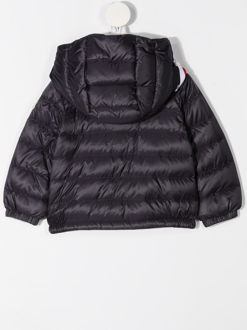 Shop Moncler Hooded Padded Jacket In 蓝色
