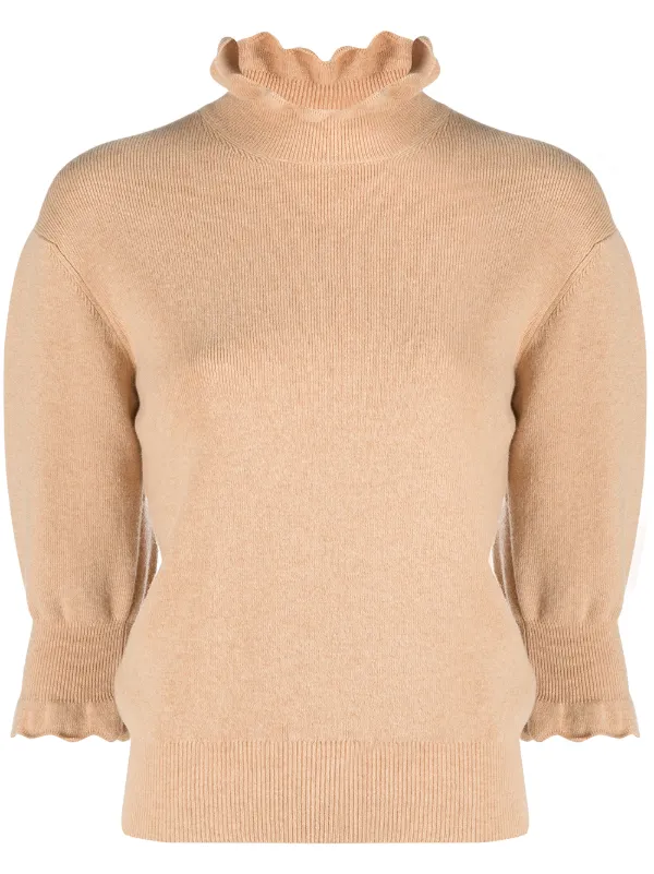 ruffle collar jumper