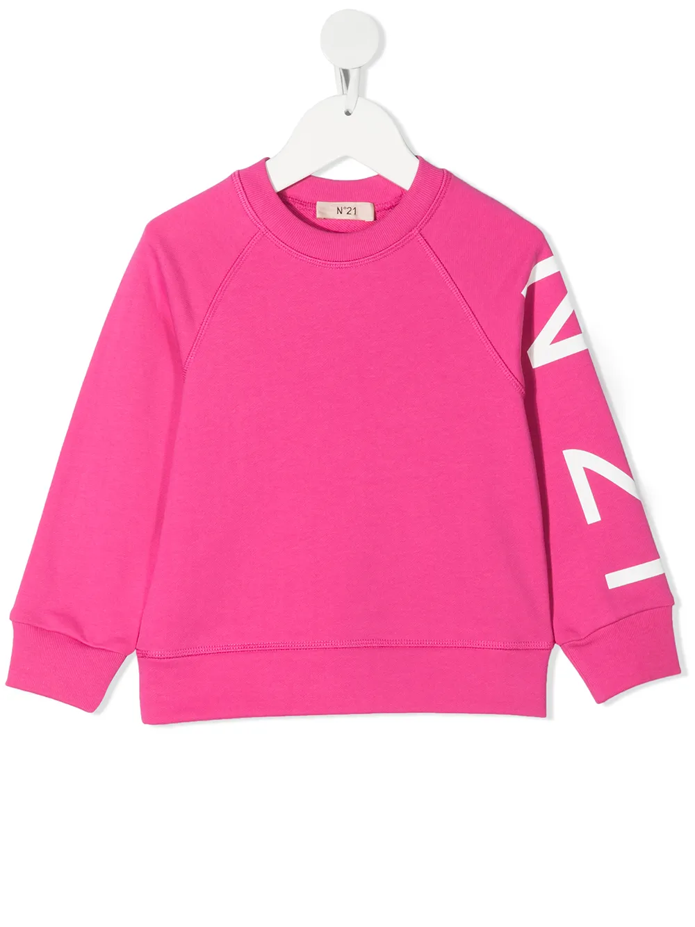 фото Nº21 kids logo sleeve sweatshirt