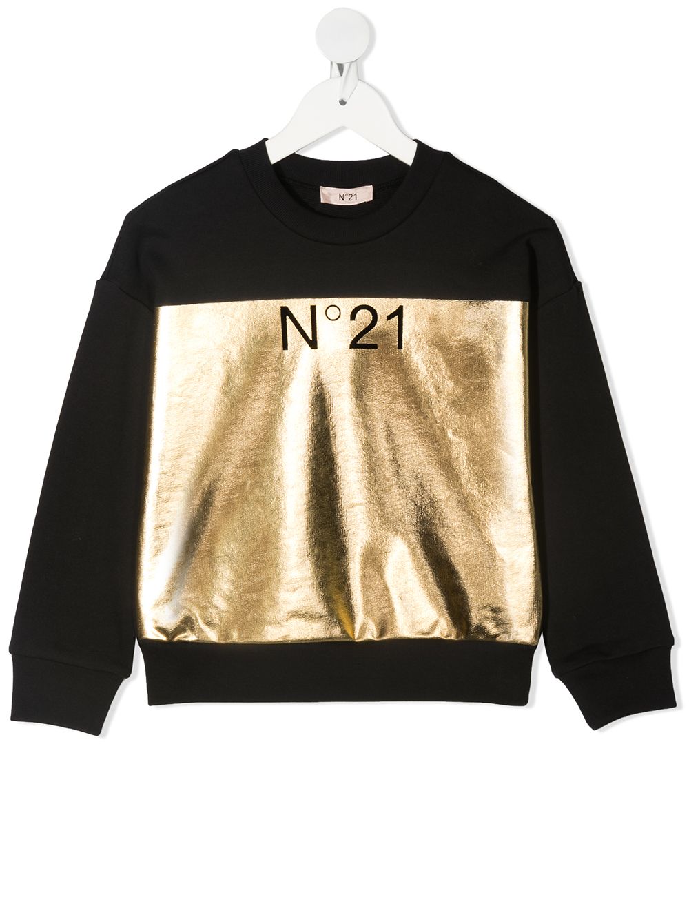 фото Nº21 kids metallic panel sweatshirt