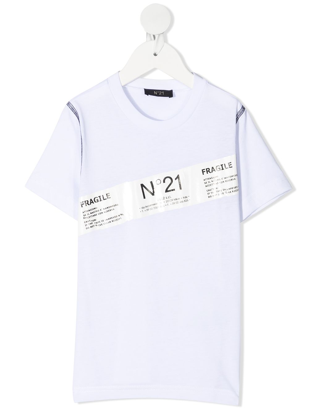 фото Nº21 kids fragile print t-shirt