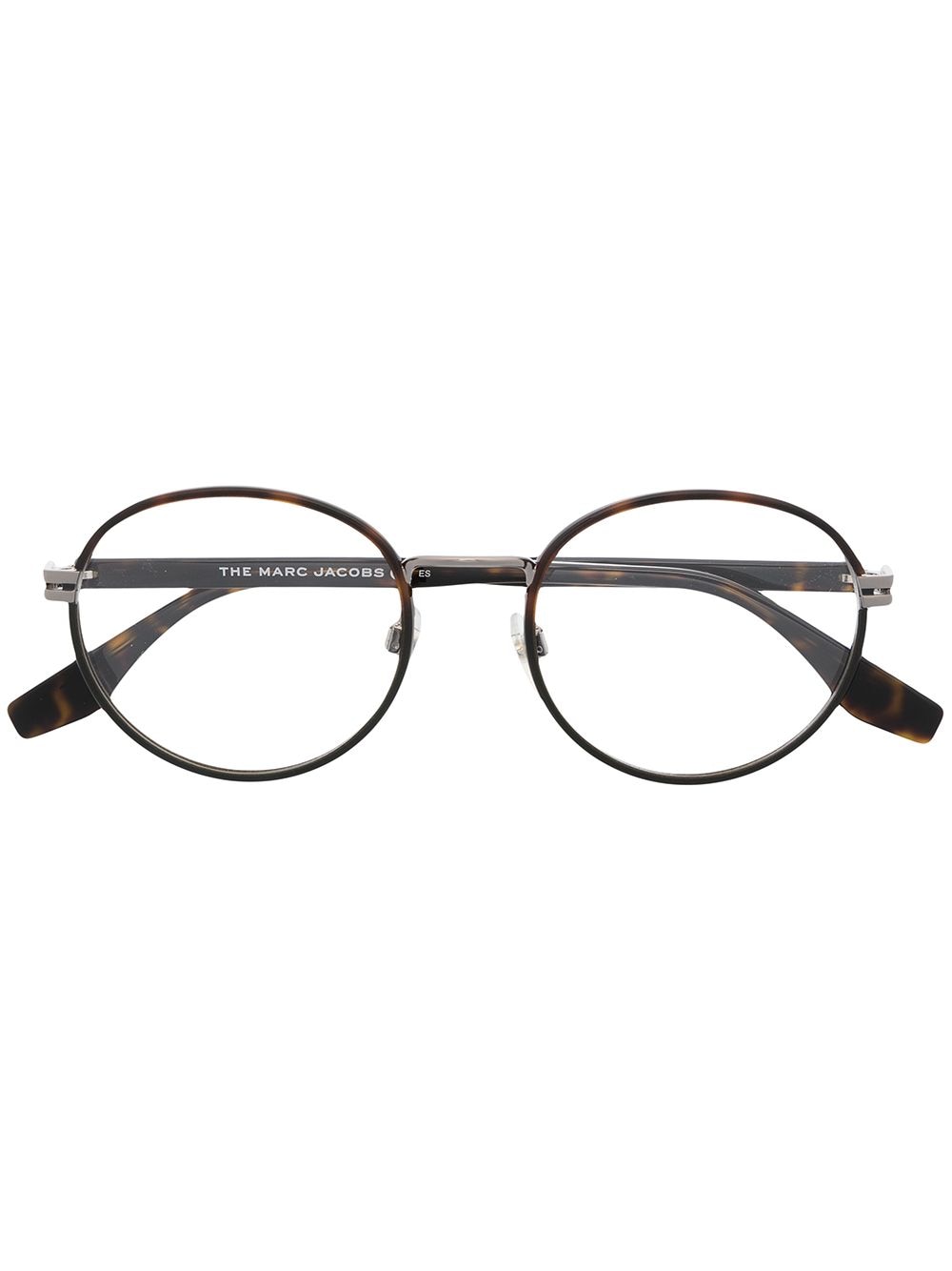 marc jacobs eyewear lunettes de vue à monture ronde - marron