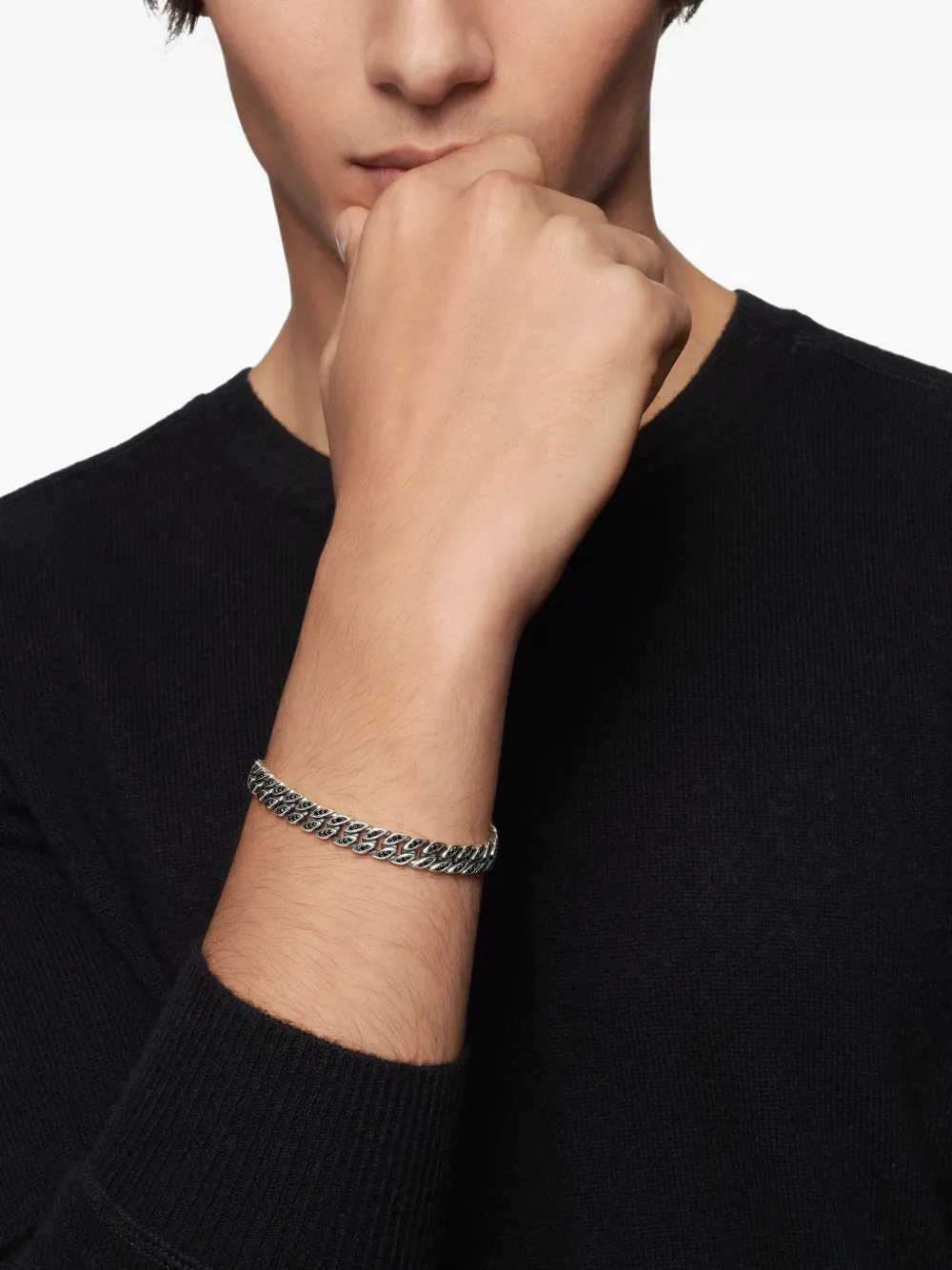David Yurman 纯银 Curb Chain 手链（8毫米） | Image 2