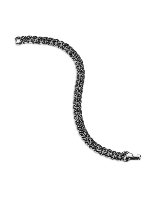 David Yurman Sterling Silver Curb Chain Bracelet (8mm) | Silver