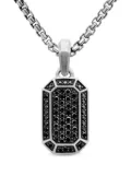 David Yurman sterling silver Streamline diamond amulet (22mm)