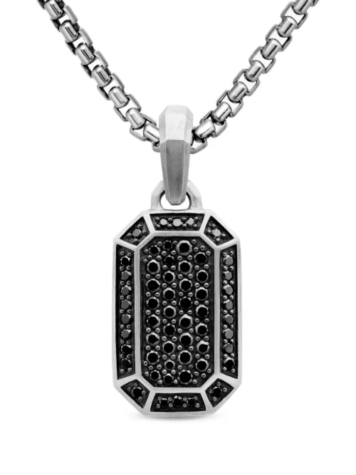 Pendentif Streamline en sterling pavé de diamants (22 mm) - David Yurman - Modalova