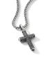 David Yurman sterling silver diamond cross