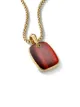 Image 2 of David Yurman 18-karat yellow gold jade tablet amulet