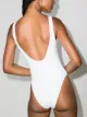 Fendi embroidered cut-out logo swimsuit