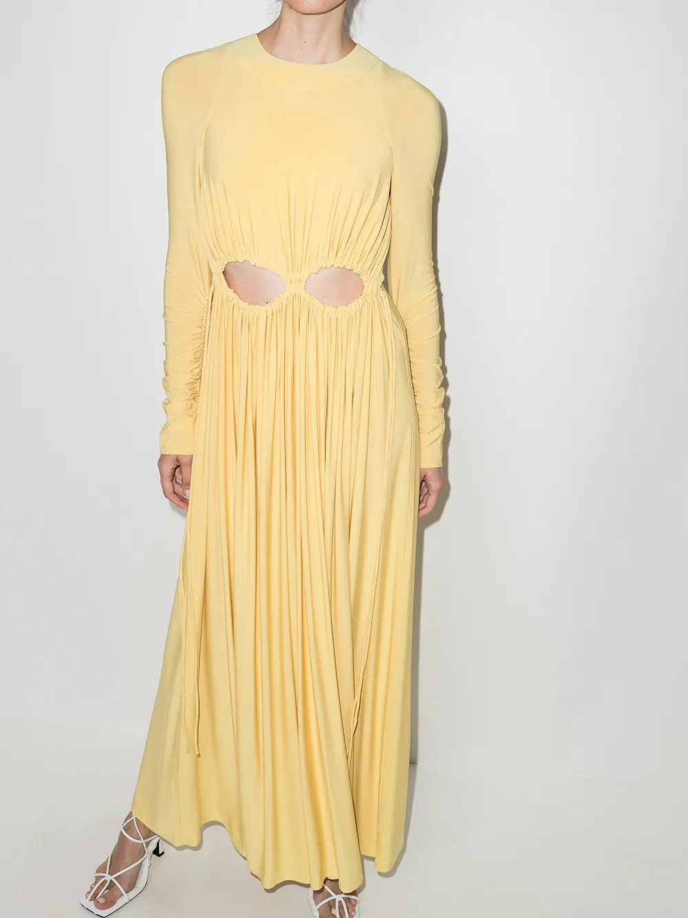 Image 2 of Victoria Beckham cut-out long-sleeve maxi dress
