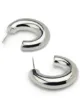 Image 2 of Loren Stewart medium Pompas hoop earrings