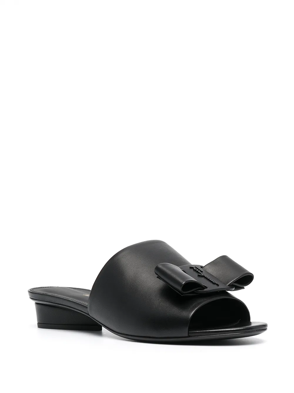 Ferragamo Sandalen met dubbele strik NERO