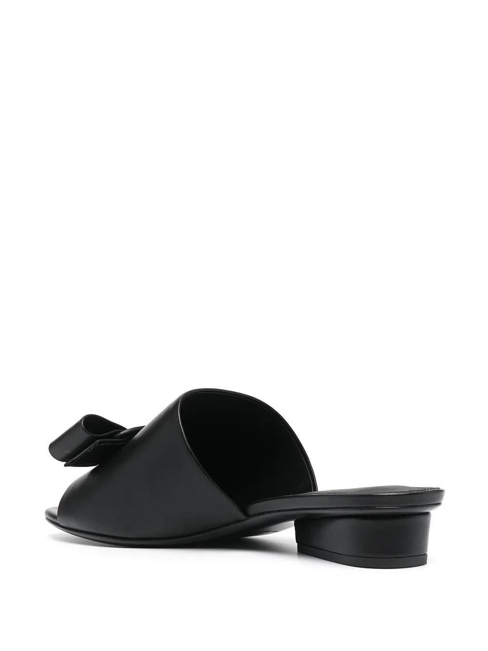 Ferragamo Sandalen met dubbele strik NERO