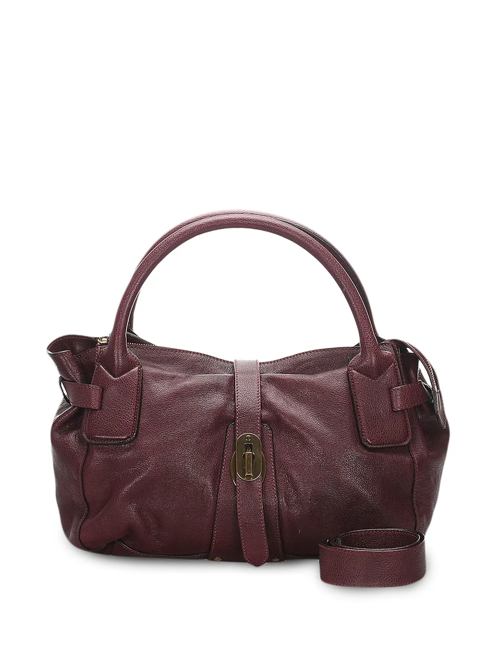 фото Burberry pre-owned сумка на плечо из зернистой кожи