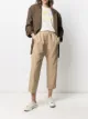 Image 2 of Nili Lotan crinkled effect cropped trousers
