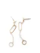 Melissa Joy Manning 14K yellow gold chain drop earrings