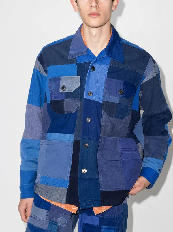 Greg Lauren パッチワークのスーツジャケット