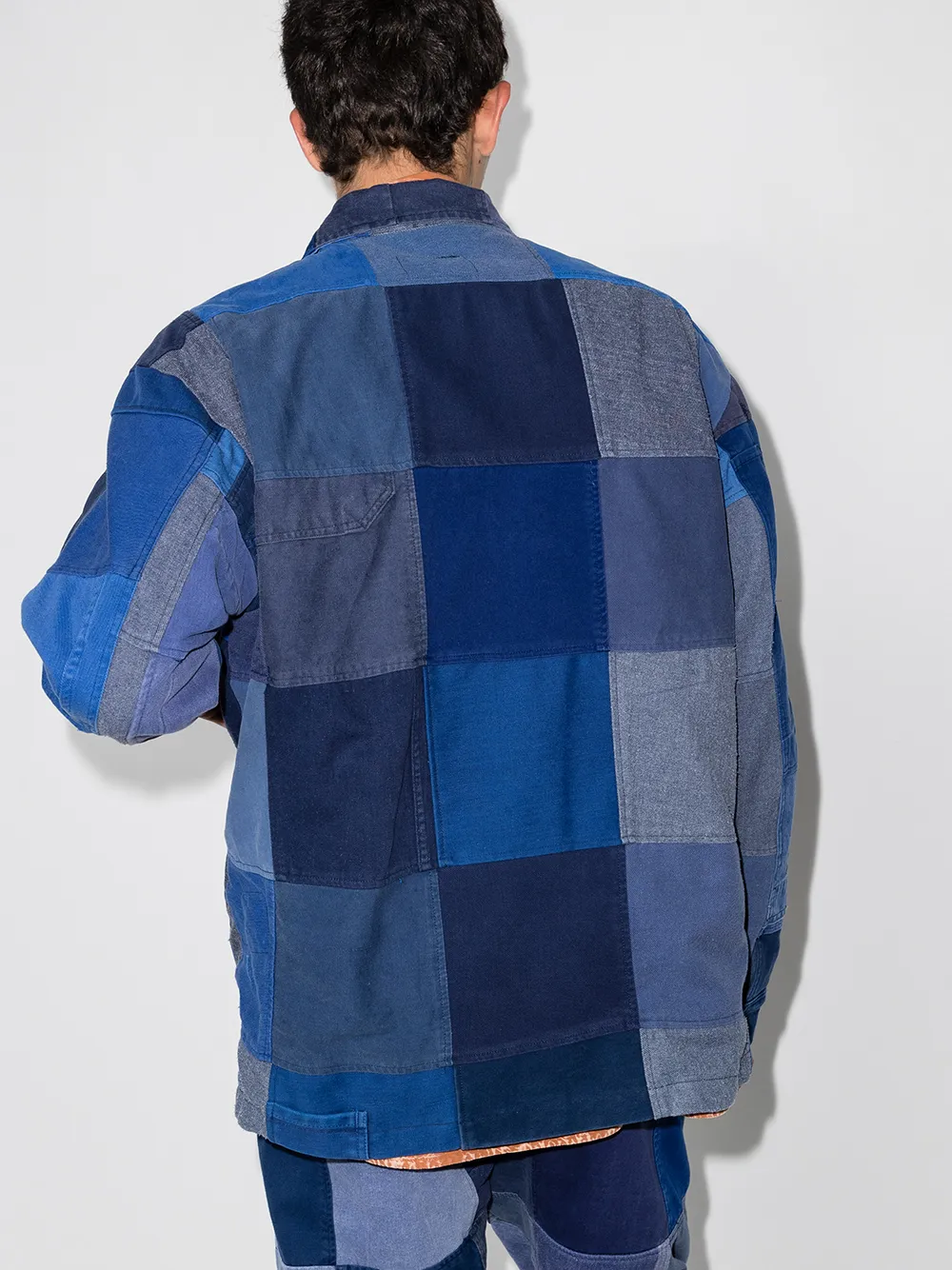 фото Greg lauren куртка french artist в технике пэчворк