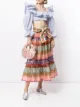 Image 2 of Zimmermann rainbow stripe full skirt