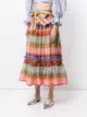 Zimmermann rainbow stripe full skirt