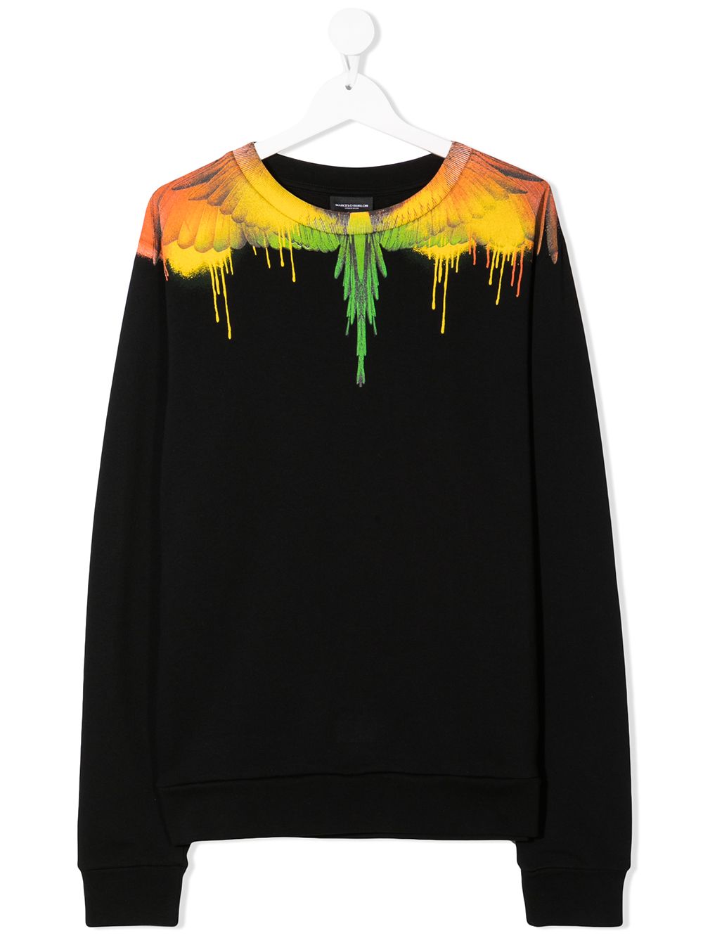 фото Marcelo burlon county of milan kids толстовка с принтом wings