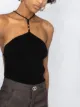 Bottega Veneta bead-detail halterneck body