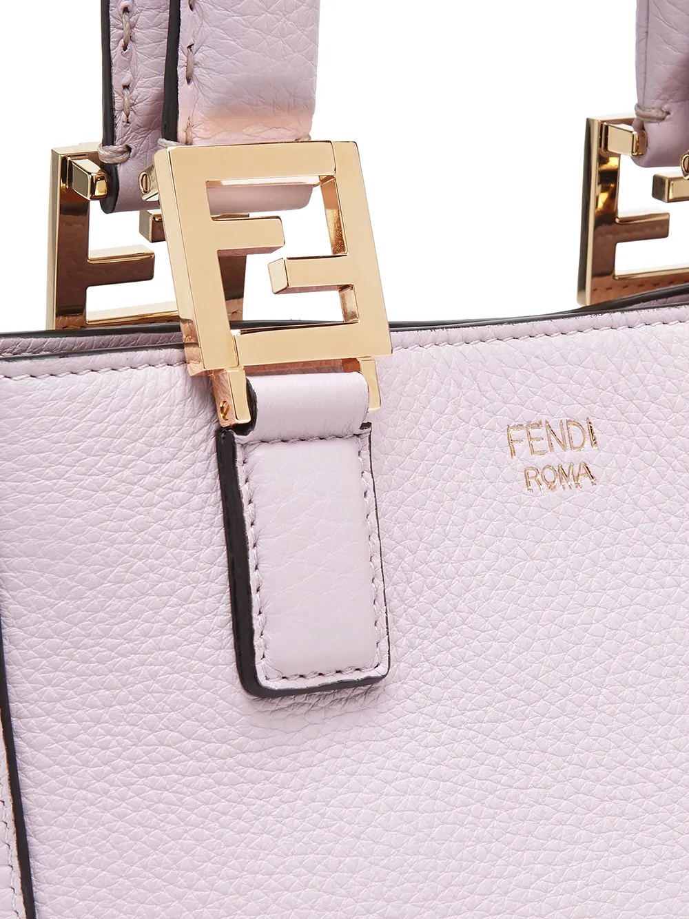 фото Fendi маленькая сумка-тоут с логотипом ff