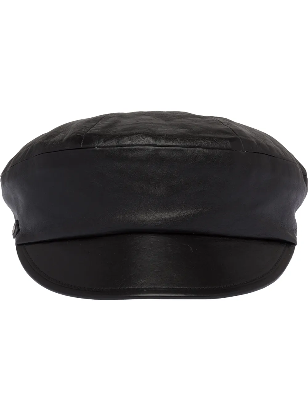 

Miu Miu leather baker boy cap - Black