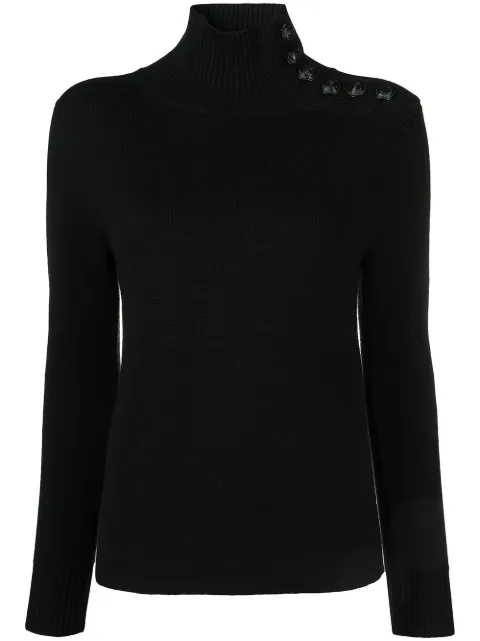 Rabanne roll-neck merino wool jumper