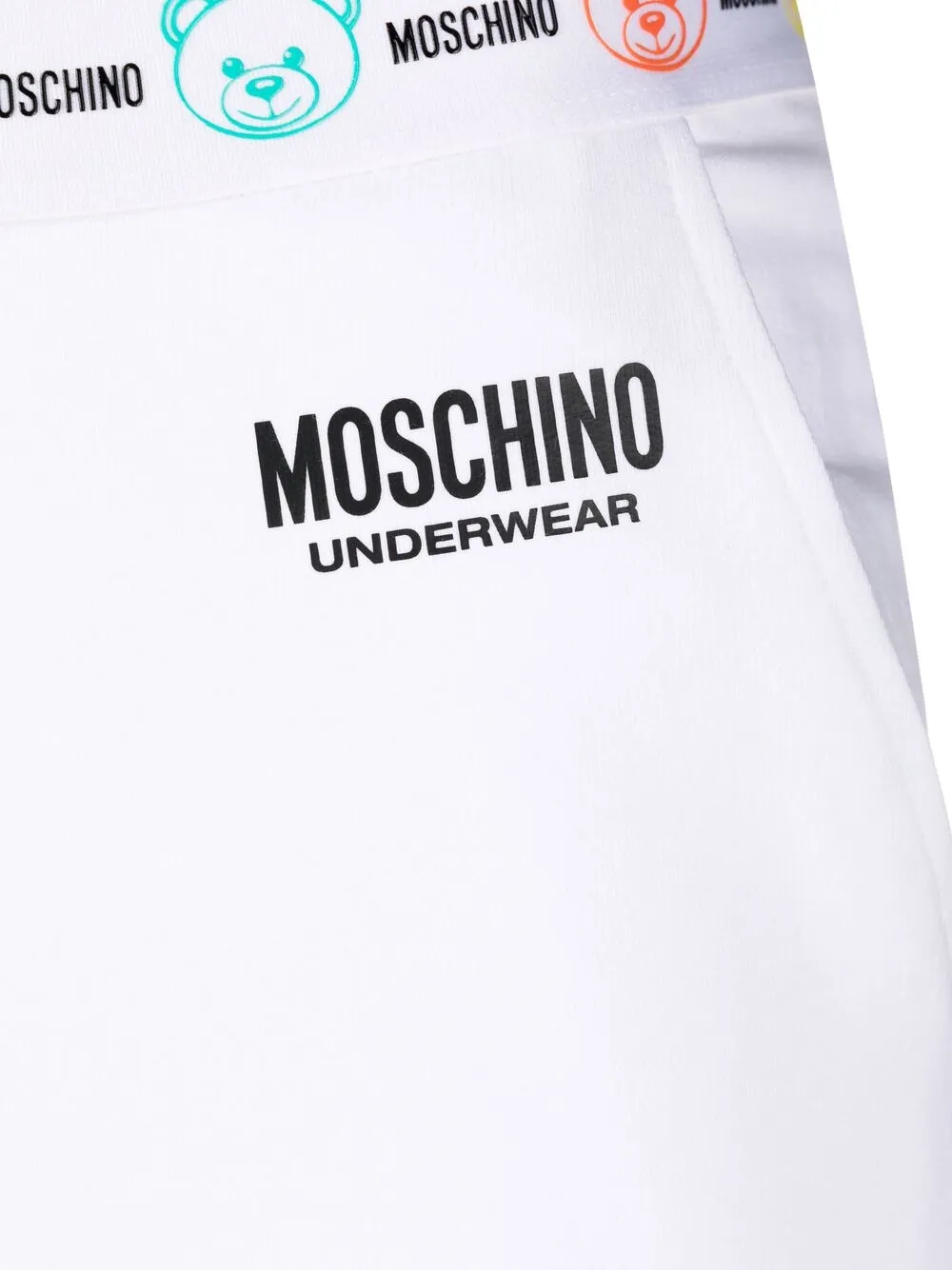 фото Moschino спортивные брюки с логотипом на поясе