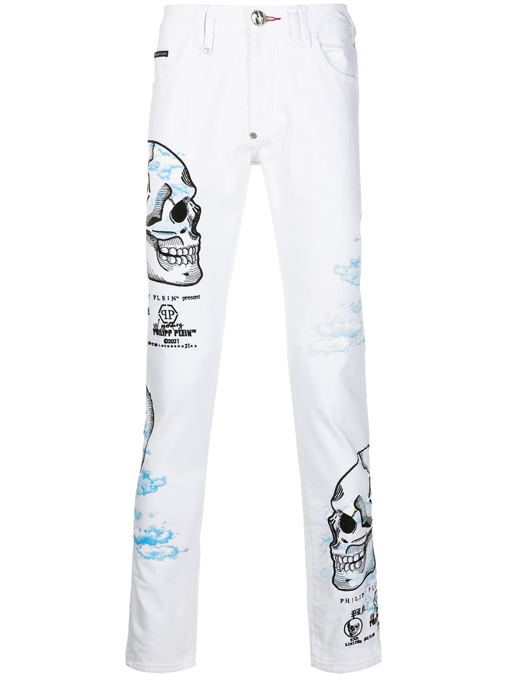 фото Philipp plein прямые джинсы clouds