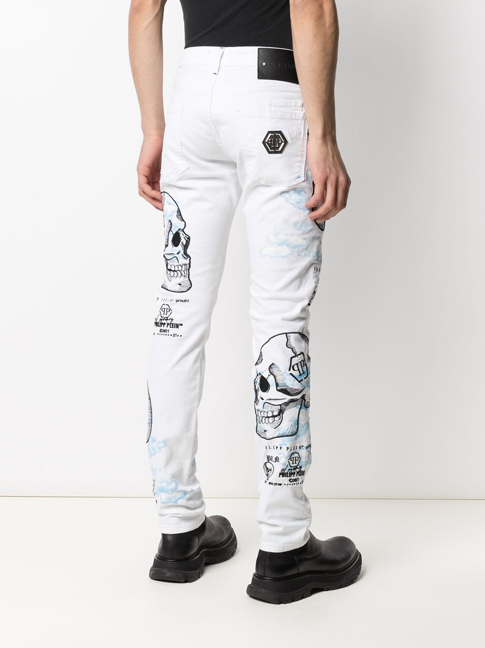 фото Philipp plein прямые джинсы clouds