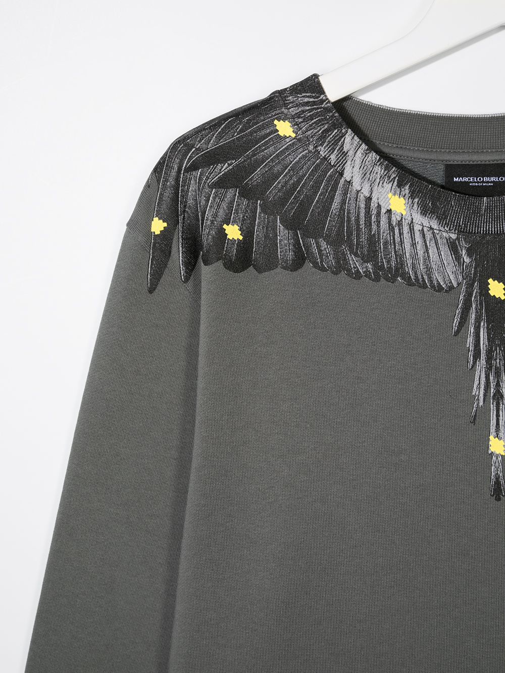 фото Marcelo burlon county of milan kids толстовка с принтом wings