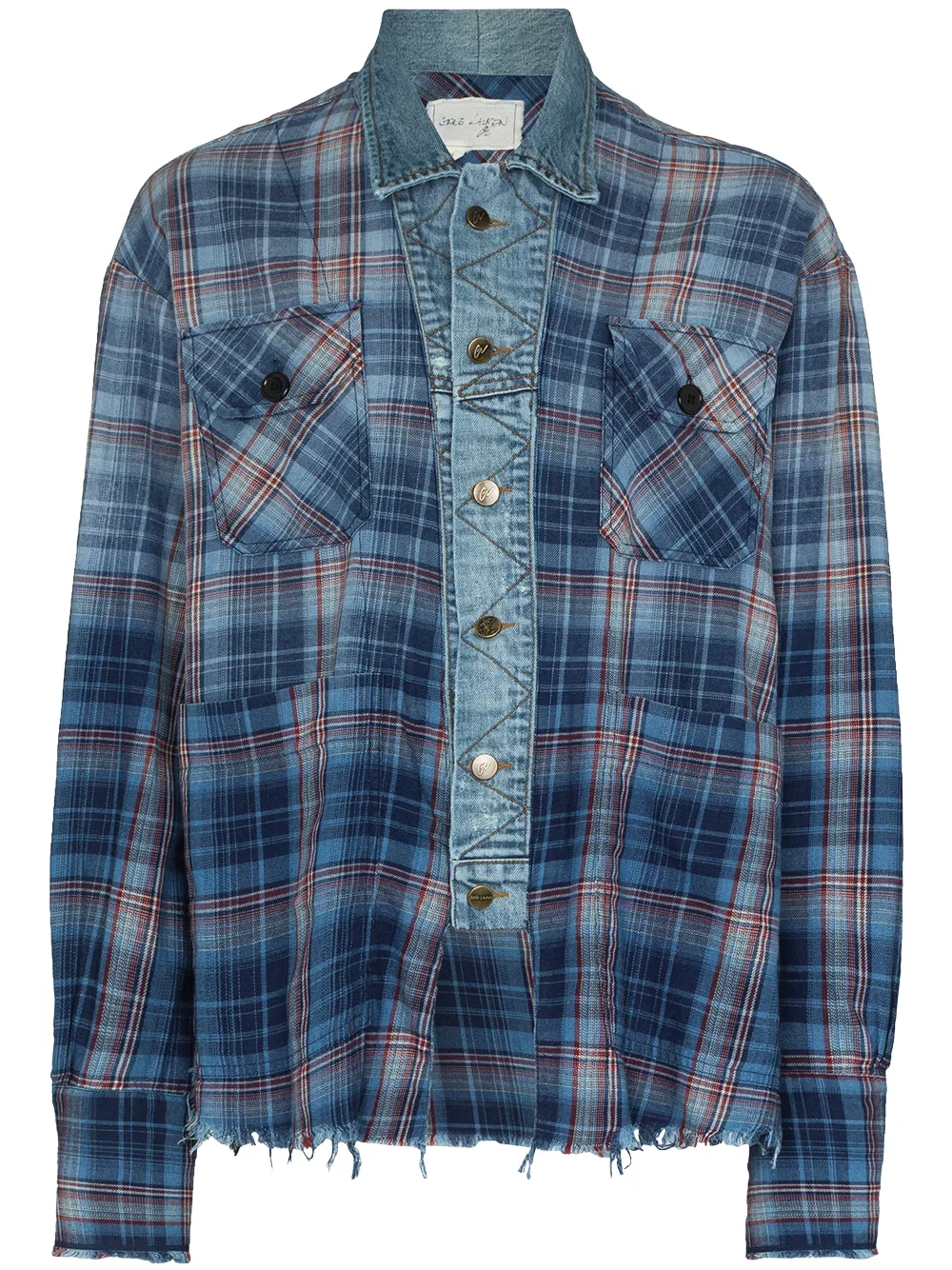 Greg Lauren Boxy Trucker Denim Jacket - Farfetch