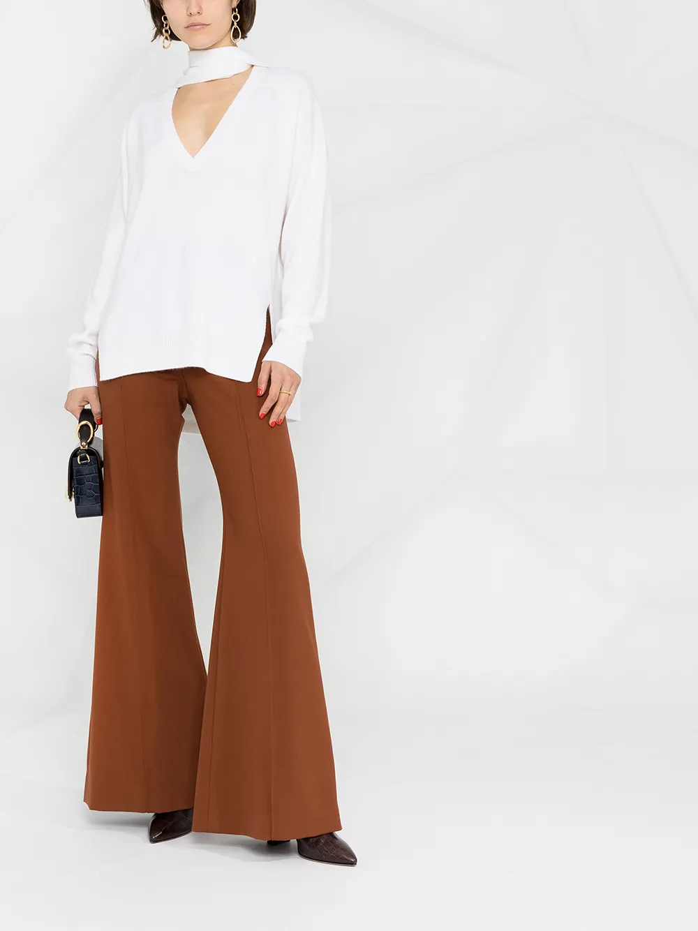 安い購入 すぐ届く カットアウト カシミア プルオーバー クリアランスバーゲン Shzuni Com