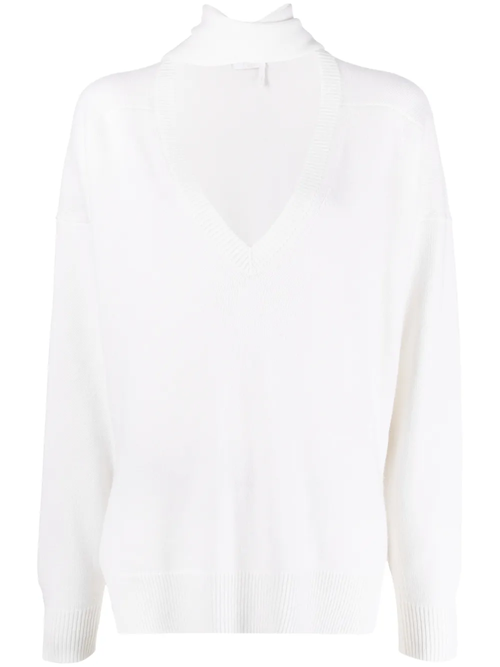 Chlo кашемировый джемпер с вырезом 89000₽