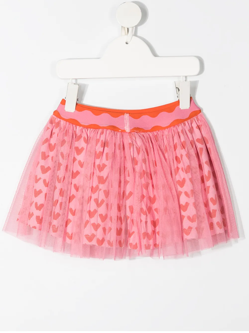Image 2 of Stella McCartney Kids Hearts tulle skirt