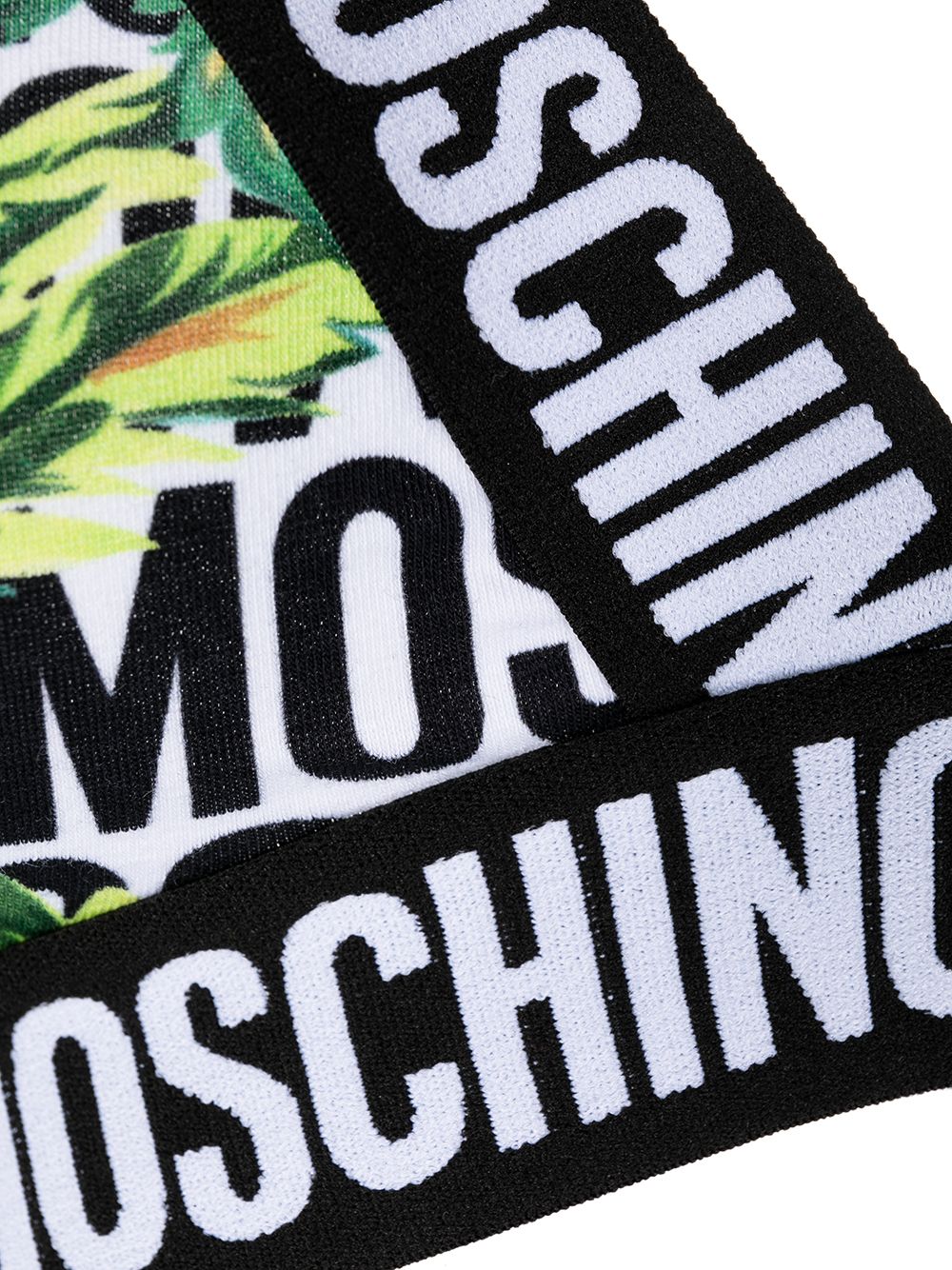 фото Moschino бюстгальтер с логотипом и треугольными чашками