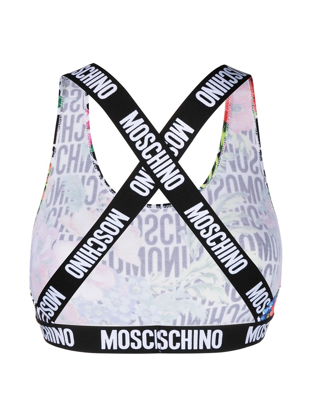 фото Moschino спортивный бюстгальтер с логотипом