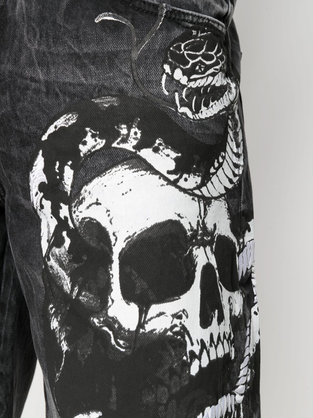 фото Philipp plein джинсовые шорты skull st. tropez-fit