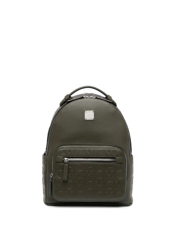 mcm embossed backpack