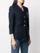 Alexander McQueen embellished logo patch blazer