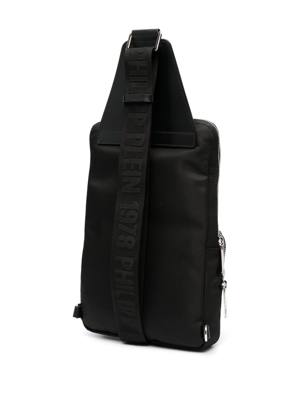 Shop Philipp Plein Iconic Plein Crossbody Bag In Black