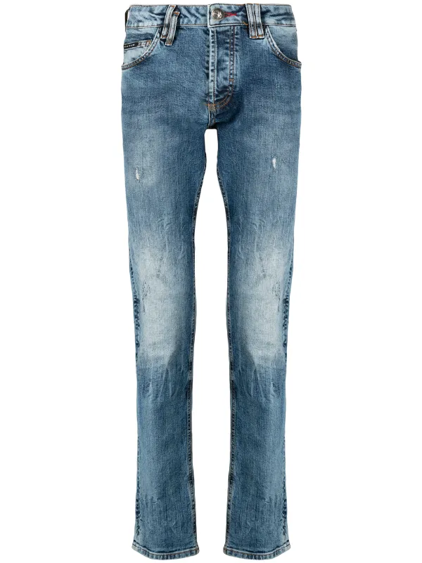 Shop Philipp Plein super straight cut jeans with Express Delivery - FARFETCH