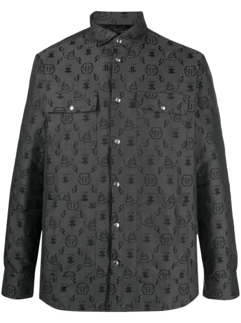 Philipp Plein Hemd mit Monogramm-Stickerei